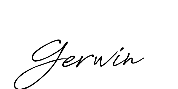 It looks lik you need a new signature style for name Gerwin. Design unique handwritten (Antro_Vectra_Bolder) signature with our free signature maker in just a few clicks. Gerwin signature style 7 images and pictures png