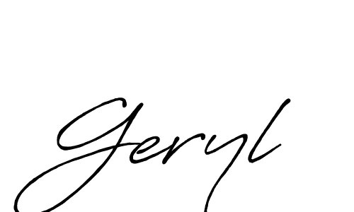 Use a signature maker to create a handwritten signature online. With this signature software, you can design (Antro_Vectra_Bolder) your own signature for name Geryl. Geryl signature style 7 images and pictures png