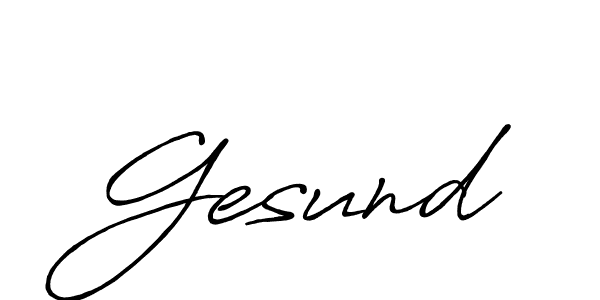 Similarly Antro_Vectra_Bolder is the best handwritten signature design. Signature creator online .You can use it as an online autograph creator for name Gesund. Gesund signature style 7 images and pictures png