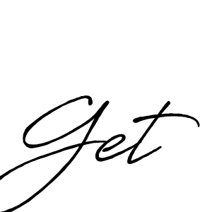 Design your own signature with our free online signature maker. With this signature software, you can create a handwritten (Antro_Vectra_Bolder) signature for name Get. Get signature style 7 images and pictures png
