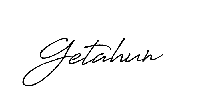 Also we have Getahun name is the best signature style. Create professional handwritten signature collection using Antro_Vectra_Bolder autograph style. Getahun signature style 7 images and pictures png