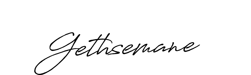 Create a beautiful signature design for name Gethsemane. With this signature (Antro_Vectra_Bolder) fonts, you can make a handwritten signature for free. Gethsemane signature style 7 images and pictures png