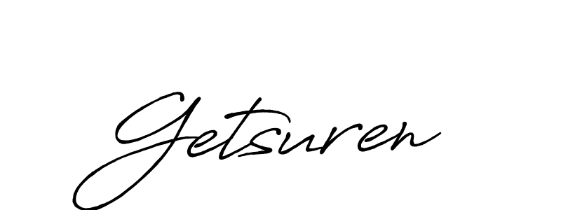 Design your own signature with our free online signature maker. With this signature software, you can create a handwritten (Antro_Vectra_Bolder) signature for name Getsuren. Getsuren signature style 7 images and pictures png