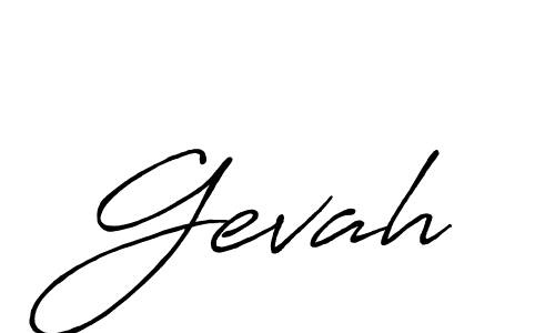 Use a signature maker to create a handwritten signature online. With this signature software, you can design (Antro_Vectra_Bolder) your own signature for name Gevah. Gevah signature style 7 images and pictures png