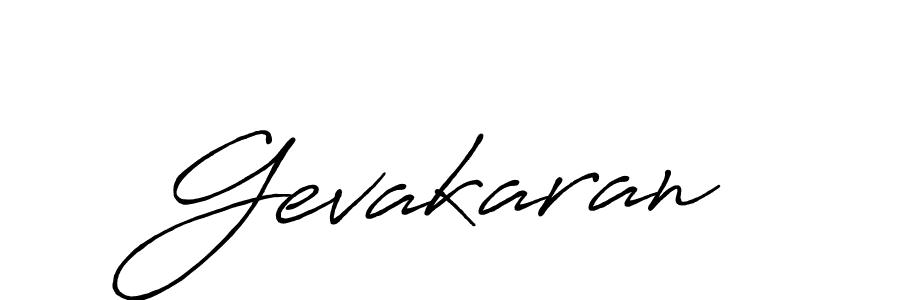 Make a beautiful signature design for name Gevakaran. With this signature (Antro_Vectra_Bolder) style, you can create a handwritten signature for free. Gevakaran signature style 7 images and pictures png