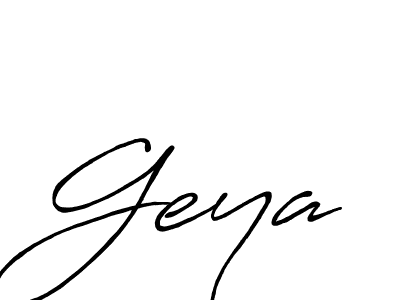 Make a beautiful signature design for name Geya. With this signature (Antro_Vectra_Bolder) style, you can create a handwritten signature for free. Geya signature style 7 images and pictures png