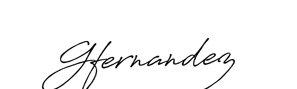 Make a beautiful signature design for name Gfernandez. With this signature (Antro_Vectra_Bolder) style, you can create a handwritten signature for free. Gfernandez signature style 7 images and pictures png