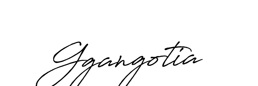 How to make Ggangotia signature? Antro_Vectra_Bolder is a professional autograph style. Create handwritten signature for Ggangotia name. Ggangotia signature style 7 images and pictures png