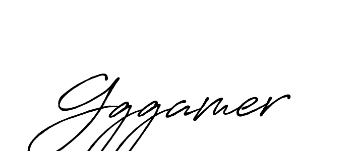 How to make Gggamer signature? Antro_Vectra_Bolder is a professional autograph style. Create handwritten signature for Gggamer name. Gggamer signature style 7 images and pictures png