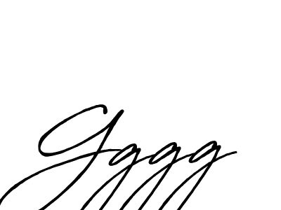 How to make Gggg signature? Antro_Vectra_Bolder is a professional autograph style. Create handwritten signature for Gggg name. Gggg signature style 7 images and pictures png