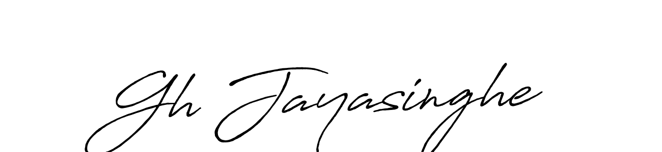 Use a signature maker to create a handwritten signature online. With this signature software, you can design (Antro_Vectra_Bolder) your own signature for name Gh Jayasinghe. Gh Jayasinghe signature style 7 images and pictures png