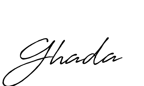 Design your own signature with our free online signature maker. With this signature software, you can create a handwritten (Antro_Vectra_Bolder) signature for name Ghada. Ghada signature style 7 images and pictures png