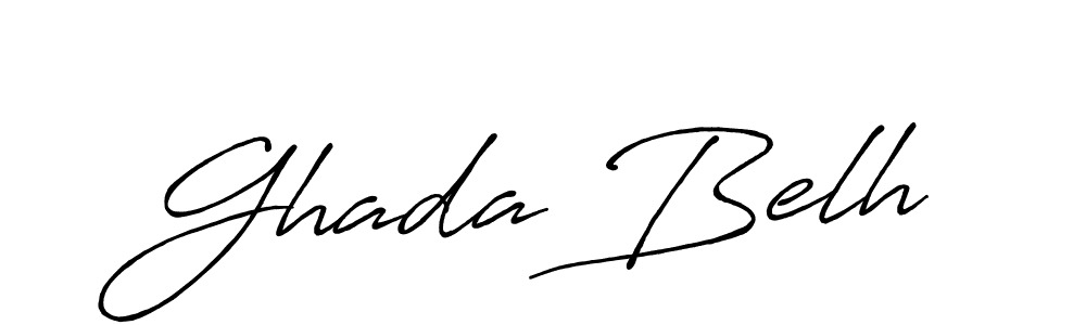 Make a short Ghada Belh signature style. Manage your documents anywhere anytime using Antro_Vectra_Bolder. Create and add eSignatures, submit forms, share and send files easily. Ghada Belh signature style 7 images and pictures png