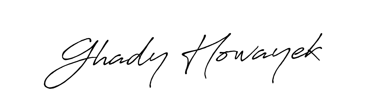 Use a signature maker to create a handwritten signature online. With this signature software, you can design (Antro_Vectra_Bolder) your own signature for name Ghady Howayek. Ghady Howayek signature style 7 images and pictures png