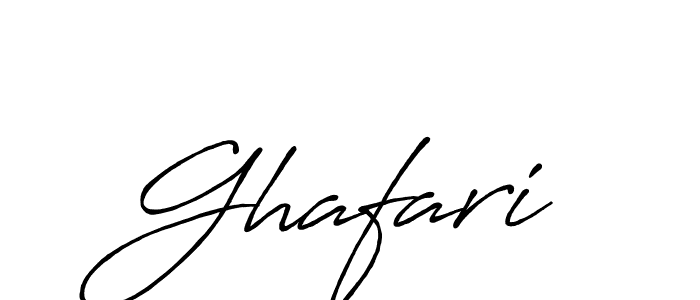 Also we have Ghafari name is the best signature style. Create professional handwritten signature collection using Antro_Vectra_Bolder autograph style. Ghafari signature style 7 images and pictures png