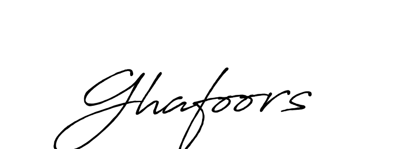 Design your own signature with our free online signature maker. With this signature software, you can create a handwritten (Antro_Vectra_Bolder) signature for name Ghafoors. Ghafoors signature style 7 images and pictures png