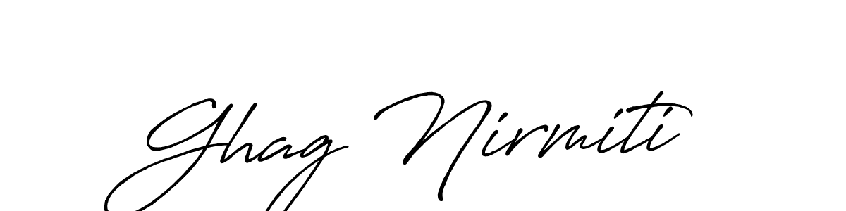 How to make Ghag Nirmiti signature? Antro_Vectra_Bolder is a professional autograph style. Create handwritten signature for Ghag Nirmiti name. Ghag Nirmiti signature style 7 images and pictures png