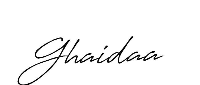 Also we have Ghaidaa name is the best signature style. Create professional handwritten signature collection using Antro_Vectra_Bolder autograph style. Ghaidaa signature style 7 images and pictures png