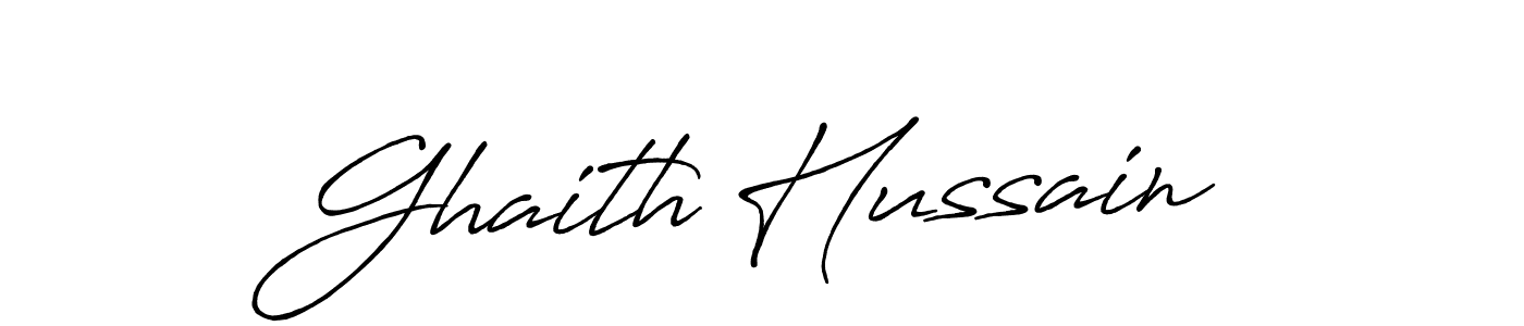 Antro_Vectra_Bolder is a professional signature style that is perfect for those who want to add a touch of class to their signature. It is also a great choice for those who want to make their signature more unique. Get Ghaith Hussain name to fancy signature for free. Ghaith Hussain signature style 7 images and pictures png