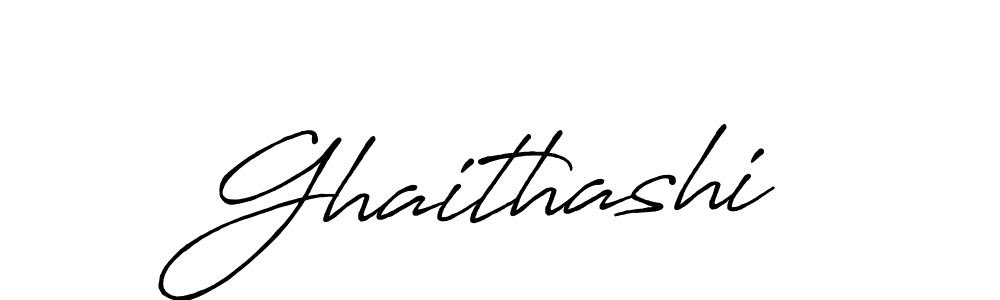 Make a beautiful signature design for name Ghaithashi. With this signature (Antro_Vectra_Bolder) style, you can create a handwritten signature for free. Ghaithashi signature style 7 images and pictures png