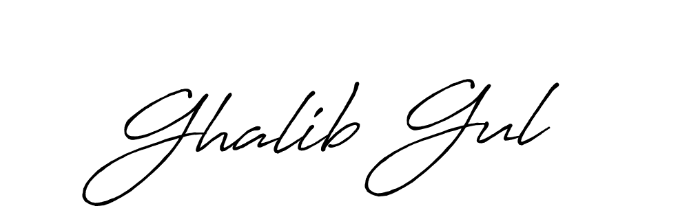 if you are searching for the best signature style for your name Ghalib Gul. so please give up your signature search. here we have designed multiple signature styles  using Antro_Vectra_Bolder. Ghalib Gul signature style 7 images and pictures png