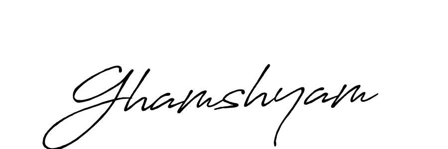 The best way (Antro_Vectra_Bolder) to make a short signature is to pick only two or three words in your name. The name Ghamshyam include a total of six letters. For converting this name. Ghamshyam signature style 7 images and pictures png
