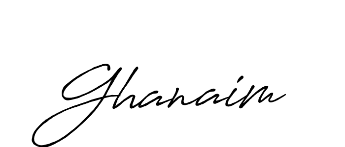 Make a beautiful signature design for name Ghanaim. With this signature (Antro_Vectra_Bolder) style, you can create a handwritten signature for free. Ghanaim signature style 7 images and pictures png
