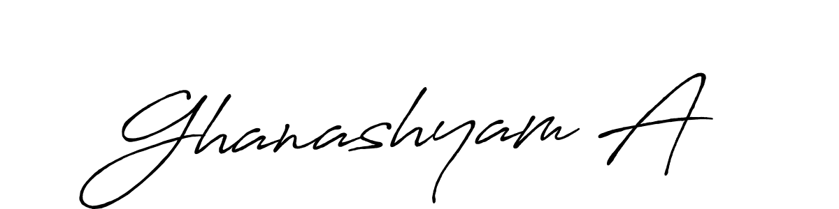 You should practise on your own different ways (Antro_Vectra_Bolder) to write your name (Ghanashyam A) in signature. don't let someone else do it for you. Ghanashyam A signature style 7 images and pictures png