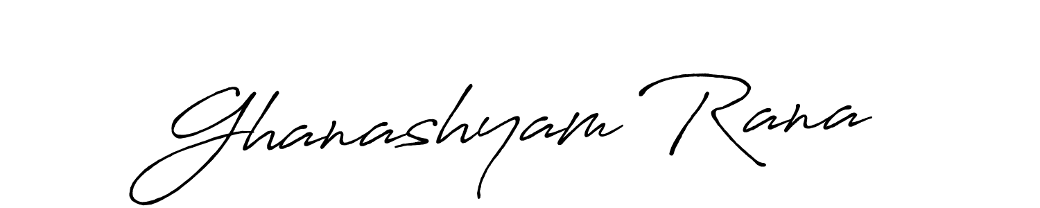 Ghanashyam Rana stylish signature style. Best Handwritten Sign (Antro_Vectra_Bolder) for my name. Handwritten Signature Collection Ideas for my name Ghanashyam Rana. Ghanashyam Rana signature style 7 images and pictures png