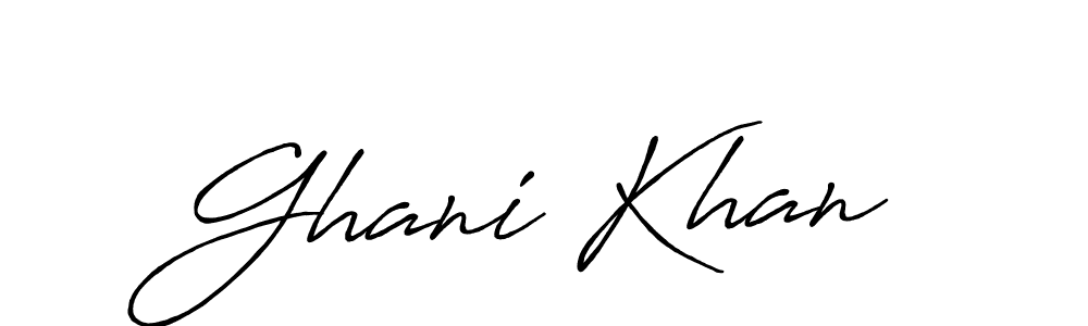 It looks lik you need a new signature style for name Ghani Khan. Design unique handwritten (Antro_Vectra_Bolder) signature with our free signature maker in just a few clicks. Ghani Khan signature style 7 images and pictures png