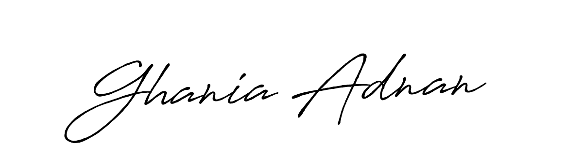 It looks lik you need a new signature style for name Ghania Adnan. Design unique handwritten (Antro_Vectra_Bolder) signature with our free signature maker in just a few clicks. Ghania Adnan signature style 7 images and pictures png