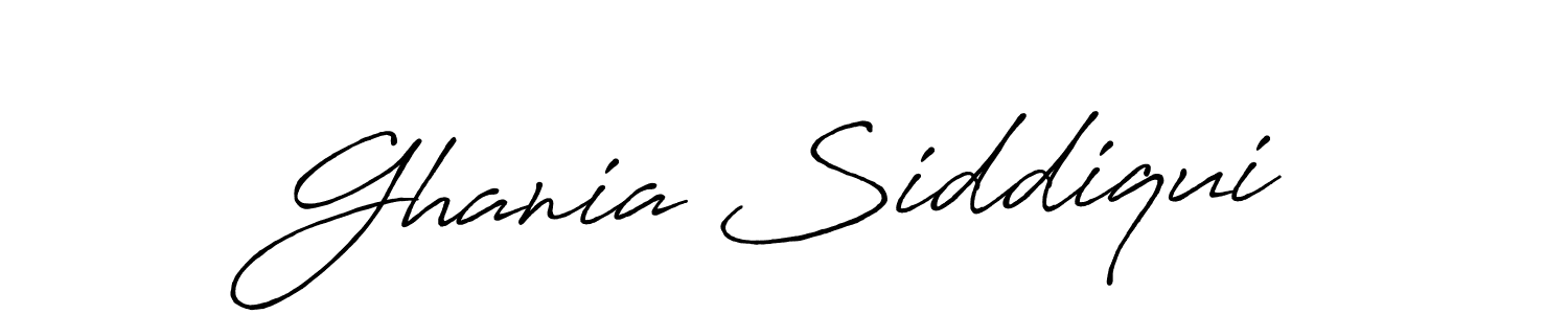 Use a signature maker to create a handwritten signature online. With this signature software, you can design (Antro_Vectra_Bolder) your own signature for name Ghania Siddiqui. Ghania Siddiqui signature style 7 images and pictures png