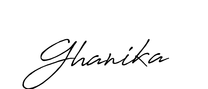 How to make Ghanika name signature. Use Antro_Vectra_Bolder style for creating short signs online. This is the latest handwritten sign. Ghanika signature style 7 images and pictures png