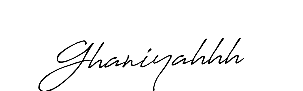 You can use this online signature creator to create a handwritten signature for the name Ghaniyahhh. This is the best online autograph maker. Ghaniyahhh signature style 7 images and pictures png