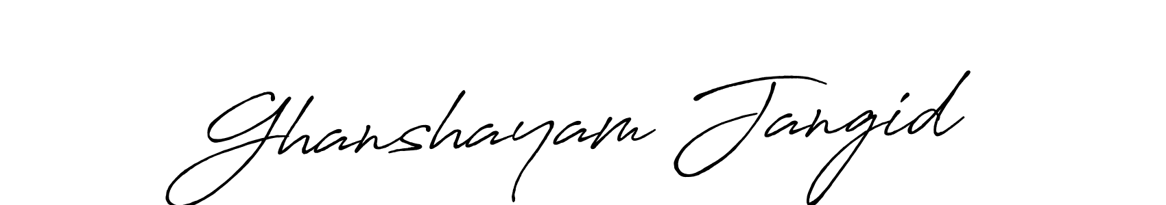 if you are searching for the best signature style for your name Ghanshayam Jangid. so please give up your signature search. here we have designed multiple signature styles  using Antro_Vectra_Bolder. Ghanshayam Jangid signature style 7 images and pictures png