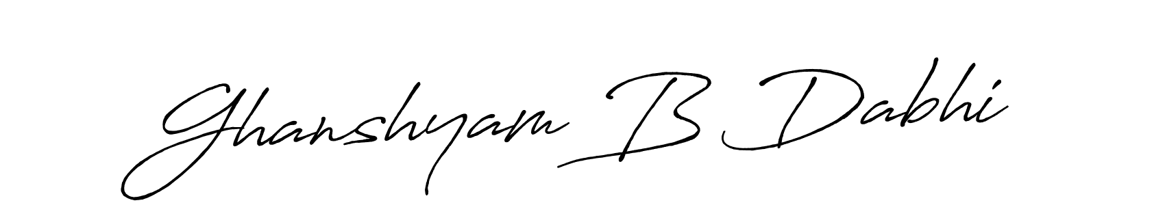 It looks lik you need a new signature style for name Ghanshyam B Dabhi. Design unique handwritten (Antro_Vectra_Bolder) signature with our free signature maker in just a few clicks. Ghanshyam B Dabhi signature style 7 images and pictures png