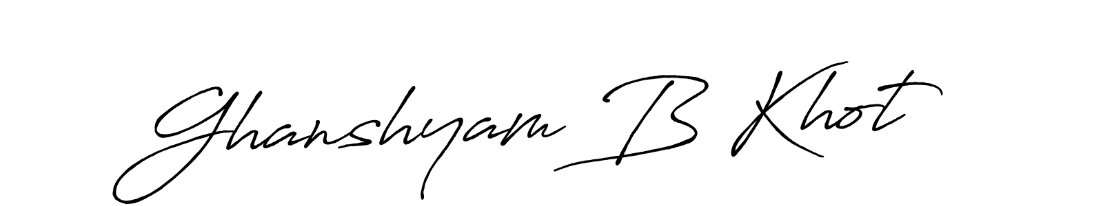 You can use this online signature creator to create a handwritten signature for the name Ghanshyam B Khot. This is the best online autograph maker. Ghanshyam B Khot signature style 7 images and pictures png