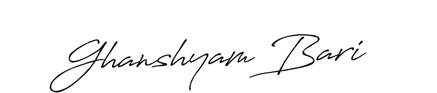 Make a beautiful signature design for name Ghanshyam Bari. Use this online signature maker to create a handwritten signature for free. Ghanshyam Bari signature style 7 images and pictures png