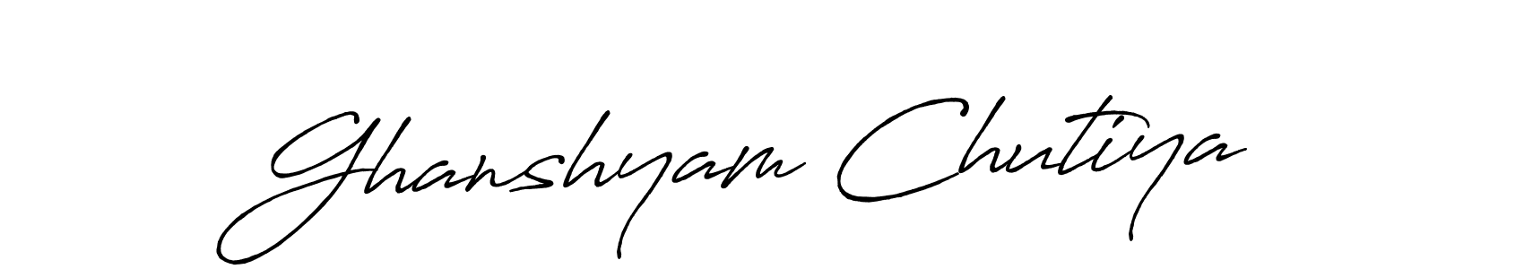 Make a beautiful signature design for name Ghanshyam Chutiya. Use this online signature maker to create a handwritten signature for free. Ghanshyam Chutiya signature style 7 images and pictures png