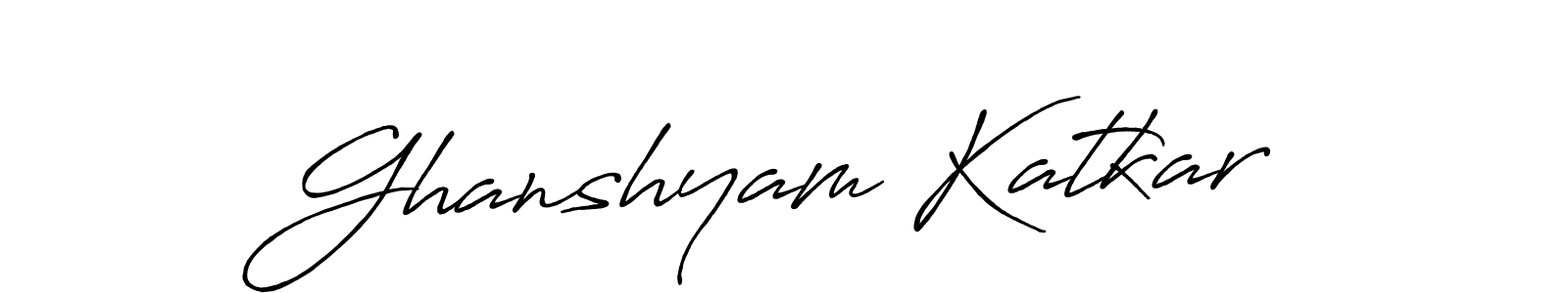 Make a short Ghanshyam Katkar signature style. Manage your documents anywhere anytime using Antro_Vectra_Bolder. Create and add eSignatures, submit forms, share and send files easily. Ghanshyam Katkar signature style 7 images and pictures png