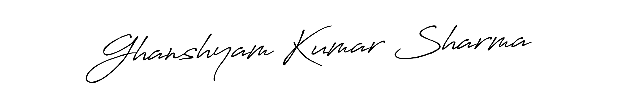 It looks lik you need a new signature style for name Ghanshyam Kumar Sharma. Design unique handwritten (Antro_Vectra_Bolder) signature with our free signature maker in just a few clicks. Ghanshyam Kumar Sharma signature style 7 images and pictures png