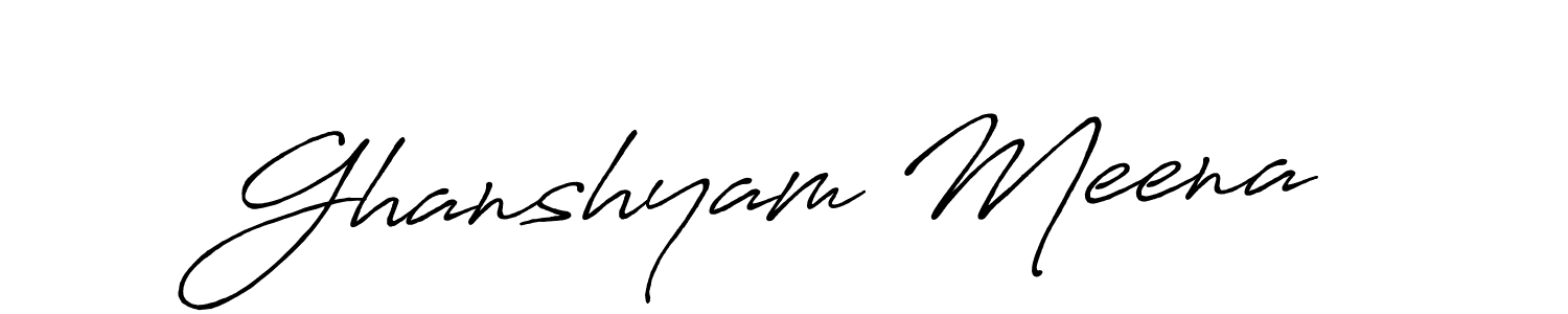 How to Draw Ghanshyam Meena signature style? Antro_Vectra_Bolder is a latest design signature styles for name Ghanshyam Meena. Ghanshyam Meena signature style 7 images and pictures png