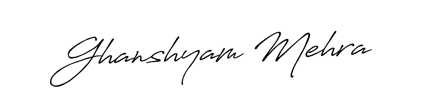 How to Draw Ghanshyam Mehra signature style? Antro_Vectra_Bolder is a latest design signature styles for name Ghanshyam Mehra. Ghanshyam Mehra signature style 7 images and pictures png