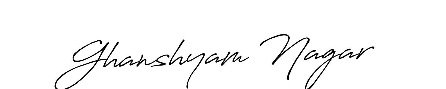 Make a short Ghanshyam Nagar signature style. Manage your documents anywhere anytime using Antro_Vectra_Bolder. Create and add eSignatures, submit forms, share and send files easily. Ghanshyam Nagar signature style 7 images and pictures png