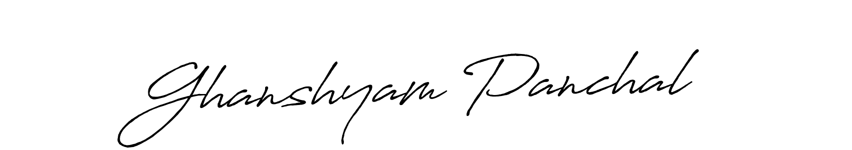 Ghanshyam Panchal stylish signature style. Best Handwritten Sign (Antro_Vectra_Bolder) for my name. Handwritten Signature Collection Ideas for my name Ghanshyam Panchal. Ghanshyam Panchal signature style 7 images and pictures png