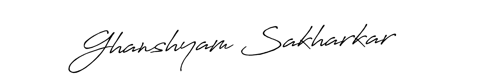 You should practise on your own different ways (Antro_Vectra_Bolder) to write your name (Ghanshyam Sakharkar) in signature. don't let someone else do it for you. Ghanshyam Sakharkar signature style 7 images and pictures png