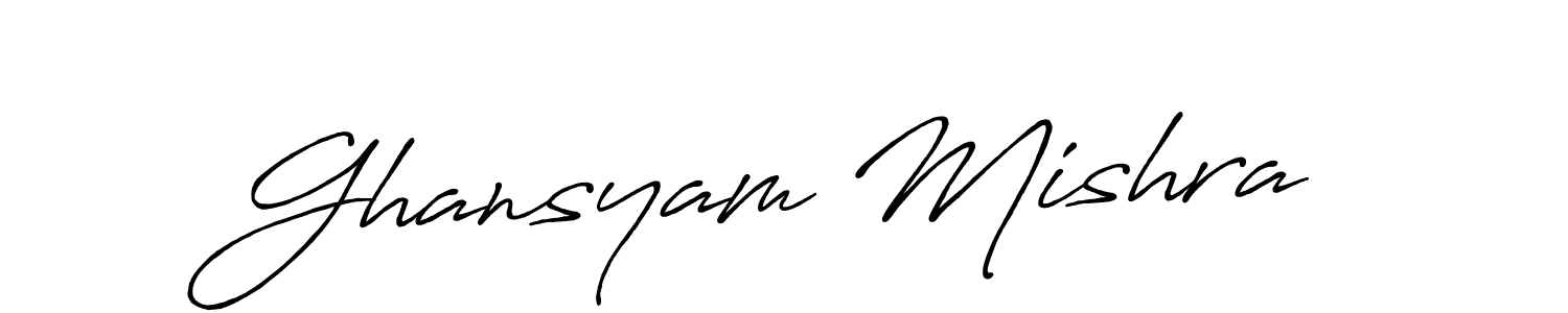 Also You can easily find your signature by using the search form. We will create Ghansyam Mishra name handwritten signature images for you free of cost using Antro_Vectra_Bolder sign style. Ghansyam Mishra signature style 7 images and pictures png