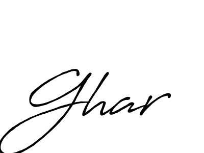 Also we have Ghar name is the best signature style. Create professional handwritten signature collection using Antro_Vectra_Bolder autograph style. Ghar signature style 7 images and pictures png