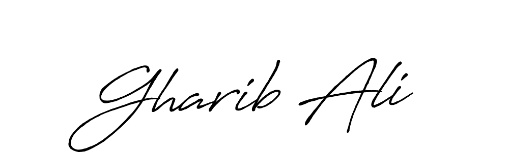 Use a signature maker to create a handwritten signature online. With this signature software, you can design (Antro_Vectra_Bolder) your own signature for name Gharib Ali. Gharib Ali signature style 7 images and pictures png