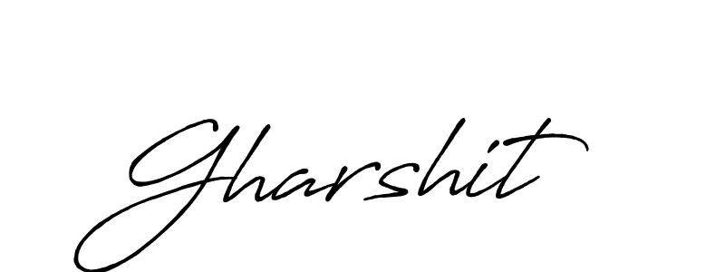 Make a beautiful signature design for name Gharshit. Use this online signature maker to create a handwritten signature for free. Gharshit signature style 7 images and pictures png